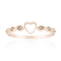 Anillo en oro con Diamante rosa de Francia de Argyle SI1