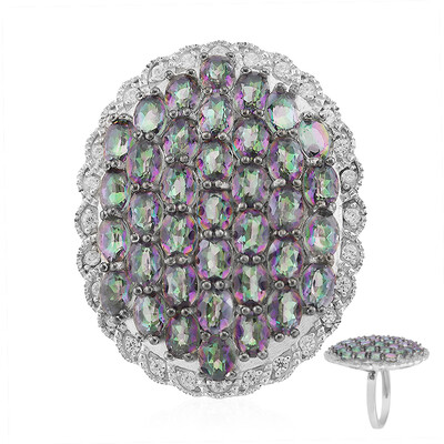 Anillo en plata con Cuarzo místico