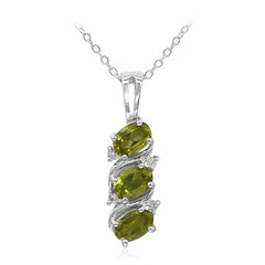 Collar en plata con Peridoto de Birmania