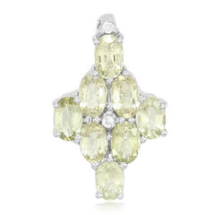 Colgante en plata con Turmalina cuprífera