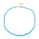 Collar en plata con Turquesa bella durmiente (Adela Silber)
