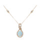 Collar en oro con Ópalo Welo AAA (CIRARI)