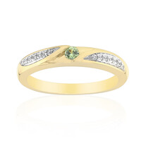 Anillo en oro con Demantoide de Madagascar (John Ferry)