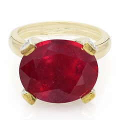 Anillo en plata con Rubí de Madagascar