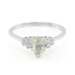 Anillo en plata con Turmalina cuprífera