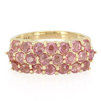 Anillo en oro con Zafiro Padparascha no calentado (AMAYANI)