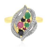 Anillo en plata con Rubí de Mozambique
