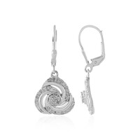Pendientes en plata con Diamante I3 (H)