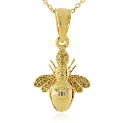 Collar en plata con Diamante I3 amarillo