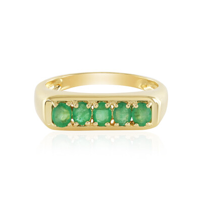 Anillo en plata con Esmeralda de Socoto
