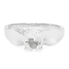 Anillo en plata con Petalita