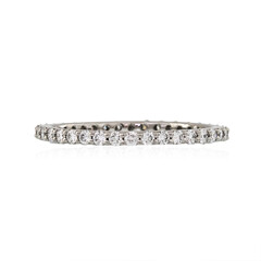 Anillo en platino con Diamante limpio a lupa F (LUCENT DIAMONDS)