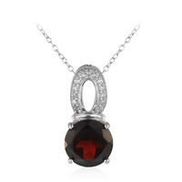 Collar en plata con Granate de la India