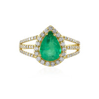 Anillo en oro con Esmeralda de Etiopía (AMAYANI)