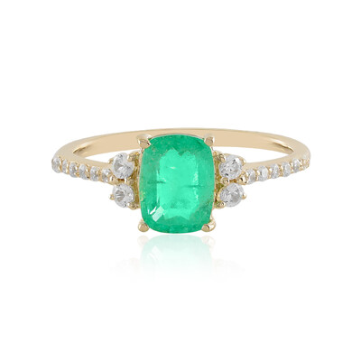 Anillo en oro con Esmeralda de Rusia