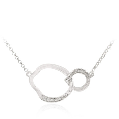 Collar en plata con Diamante I1 (G) (Annette)