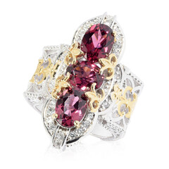 Anillo en plata con Granate de Malawi (Dallas Prince Designs)