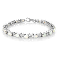 Brazalete en plata con Ópalo de Welo