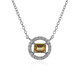 Collar en plata con Zircón amarillo