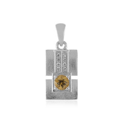 Colgante en plata con Zircón amarillo