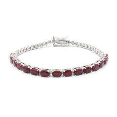 Brazalete en plata con Rubí