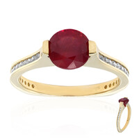 Anillo en oro con Rubí de Mozambique