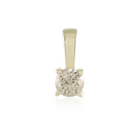 Colgante en oro con Diamante chocolate I2