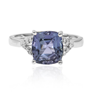 Anillo en oro con Tanzanita sin calentar (CIRARI)