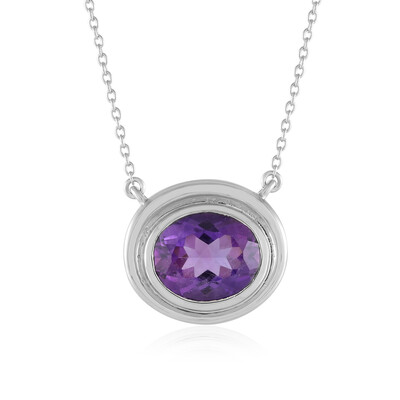 Collar en plata con Amatista de Siberia