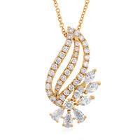 Collar en oro con Diamante limpio a lupa F (LUCENT DIAMONDS)