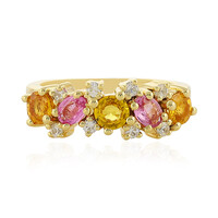 Anillo en plata con Zafiro amarillo
