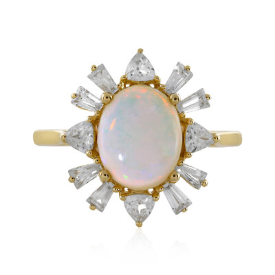 Anillo en oro con Ópalo de Australia (Adela Gold)
