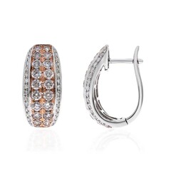 Pendientes en oro con Diamante rosa I1 (CIRARI)