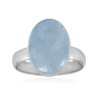 Anillo en plata con Aguamarina de Brasil (Bali Barong)