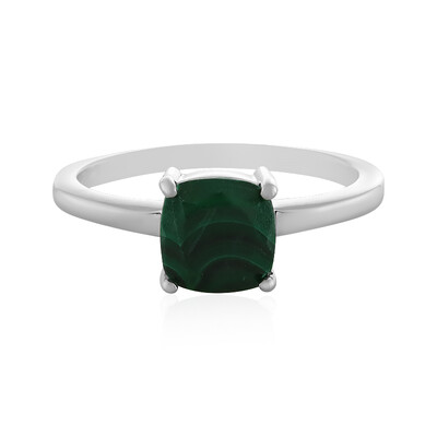 Anillo en plata con Malaquita