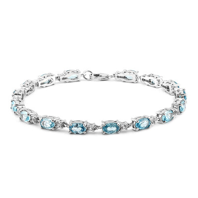 Brazalete en plata con Zircón de Ratanak Kirí
