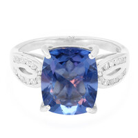 Anillo en plata con Fluorita de color cambiante