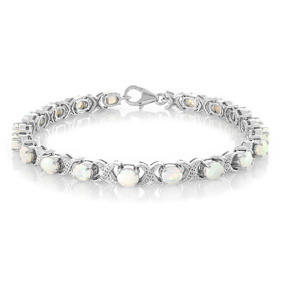 Brazalete en plata con Ópalo de Welo
