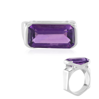 Anillo en plata con Amatista de Siberia (de Melo)