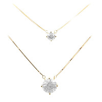 Collar en oro con Zircón (de Melo)