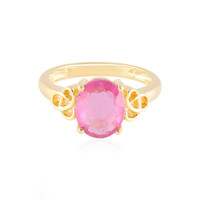 Anillo en plata con Zafiro rosa de Madagascar