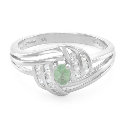 Anillo en plata con Turmalina Paraíba