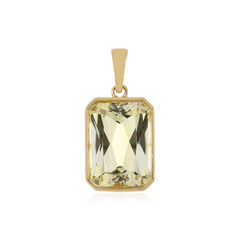 Colgante en oro con Cuncita amarillo canario