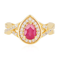 Anillo en plata con Rubí de Madagascar