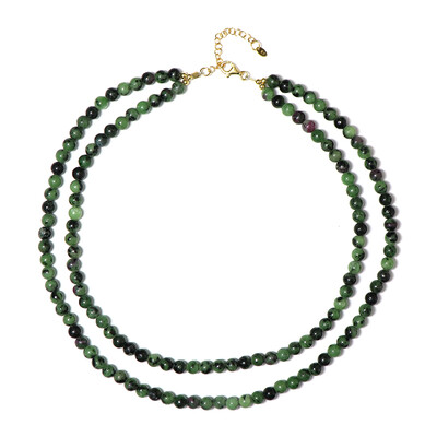 Collar en plata con Rubí Zoisite