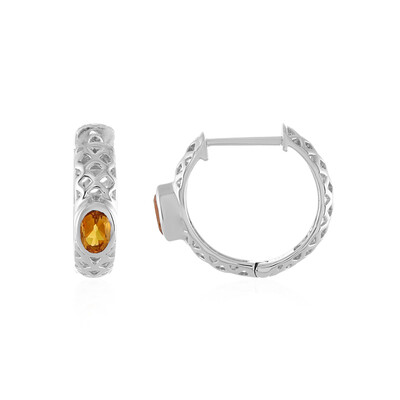 Pendientes en plata con Citrino de Madeira