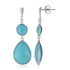 Pendientes en plata con Turquesa