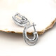Pendientes en platino con Diamante limpio a lupa F (LUCENT DIAMONDS)