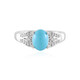 Anillo en plata con Turquesa bella durmiente (Faszination Türkis)