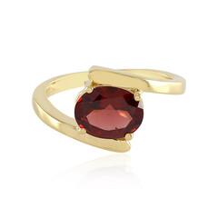 Anillo en plata con Granate de Mozambique